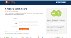 Desktop Screenshot of characteronline.com